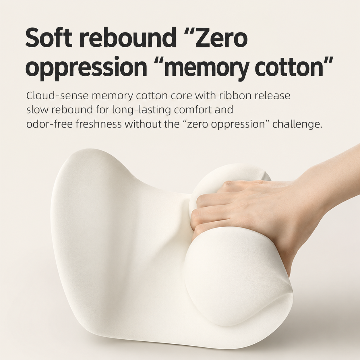 JoyRide Neck Pillow | Travel Car Pillows for Neck & Back| Ergonomic Memory Foam Support