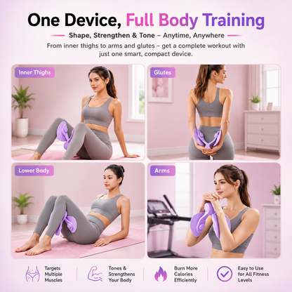 Fit&Tone |Hip & Thigh Trainer Exerciser | Pelvic Muscle Trainer| Tone Lower Body at Home
