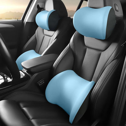 JoyRide Neck Pillow | Travel Car Pillows for Neck & Back| Ergonomic Memory Foam Support